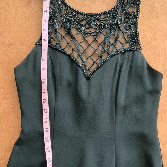 VINTAGE!! Faviana Formal Dress, Black, Size 5/6 - Picture 6 of 10